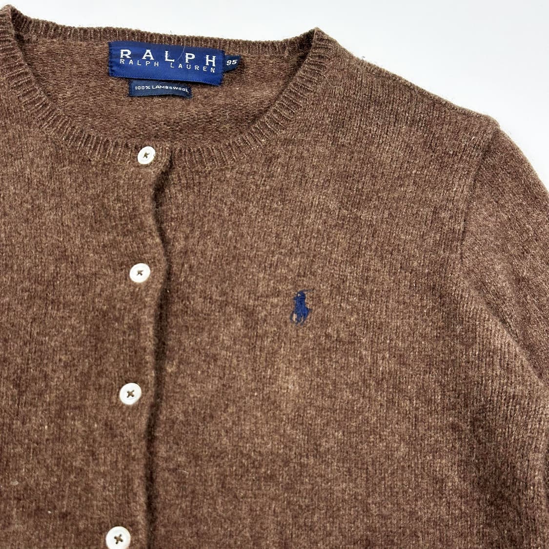 폴로 랄프로렌 포니 브라운 가디건 (실측 S 여성추천) 상품이미지3