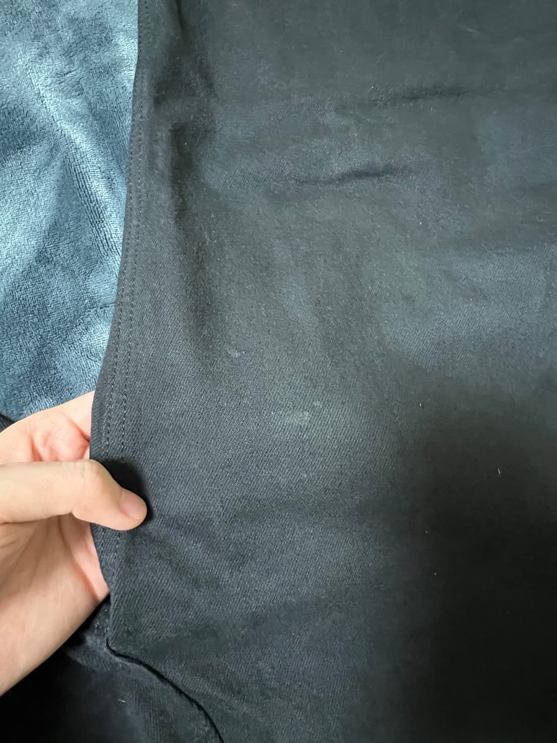 BRANDED 1705 블랙 와이드 진 판매합니다 상품이미지4