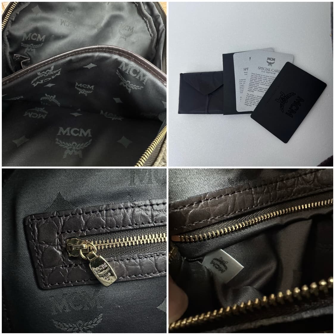 엠씨엠 MCM 아머 백팩 / 뱀피 스터드 백팩 /정품 게런티카드 보유 상품이미지10