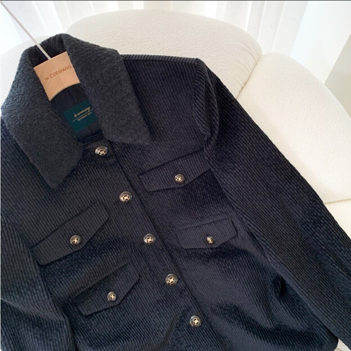 르꼬르망(le cormang) 코듀로이 자켓 66-77 새상품 상품이미지2