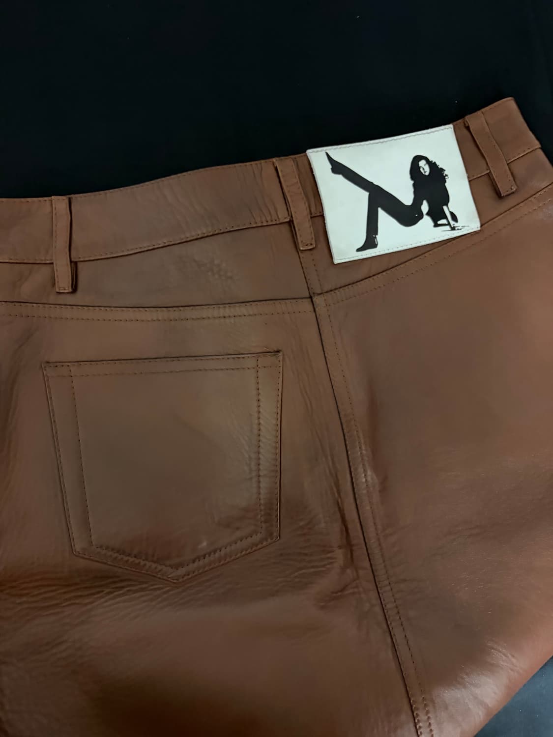 CalvinKlein 가죽스커트 상품이미지2