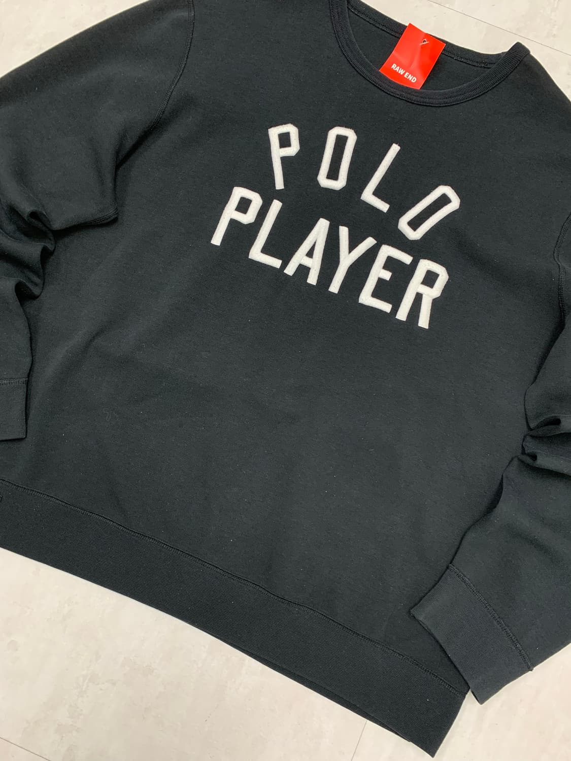 폴로 플레이어 블랙 맨투맨 #619 상품이미지3
