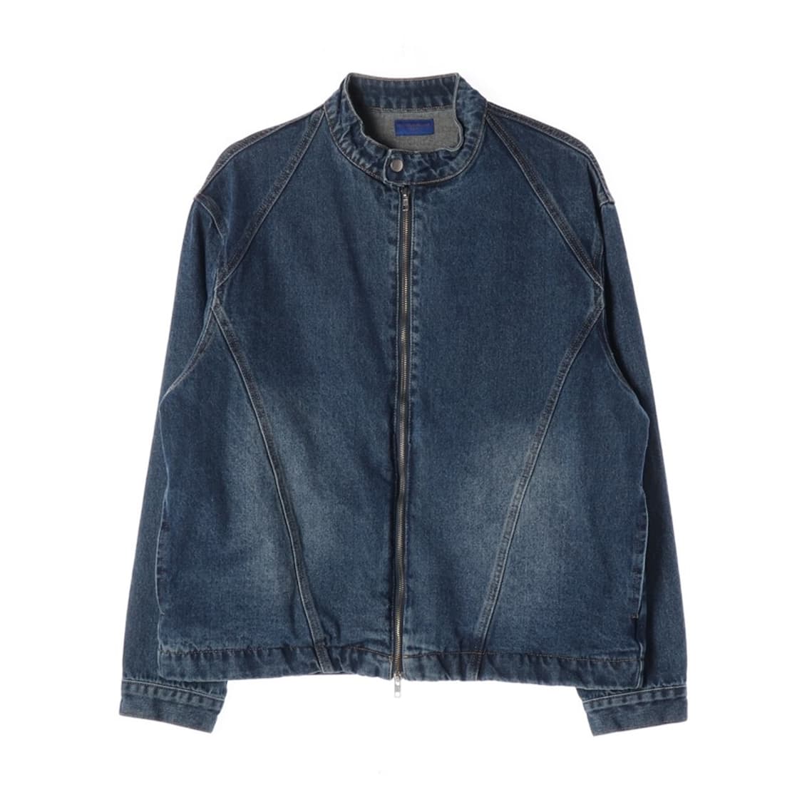 앨빈클로 DE LUXE 절개 디테일 하이넥 데님 자켓 XL 상품이미지1