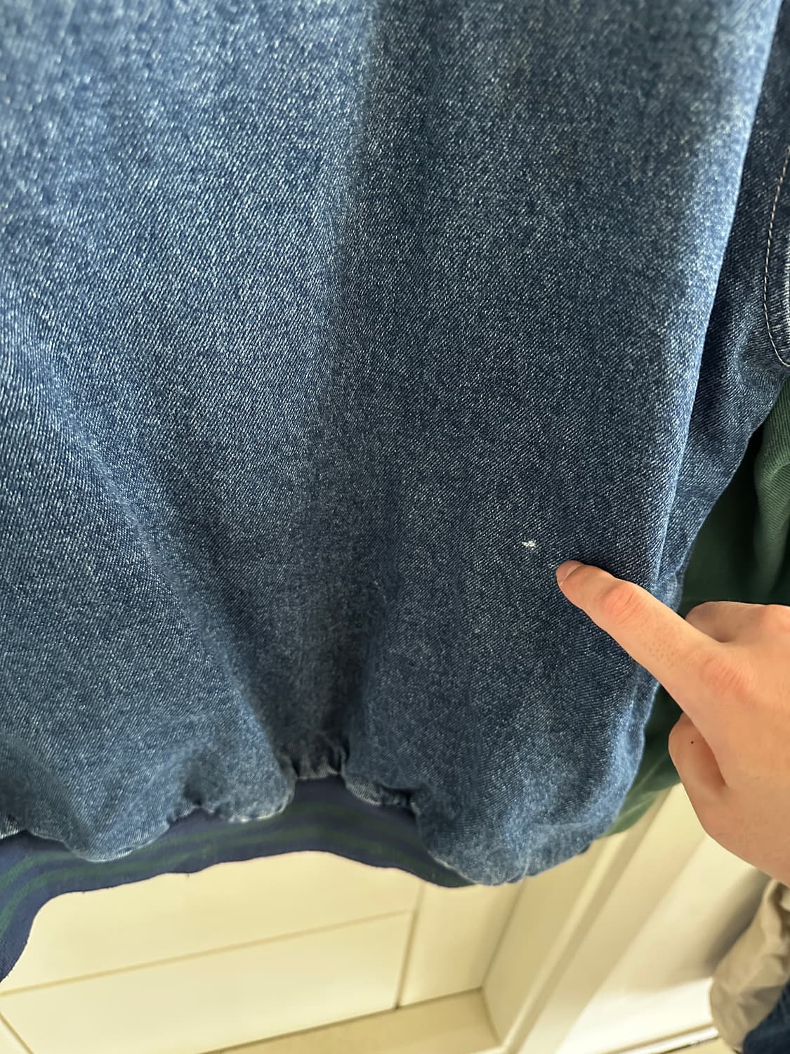 Hartwell ViaSport 데님 바시티 자켓 made in usa 상품이미지4