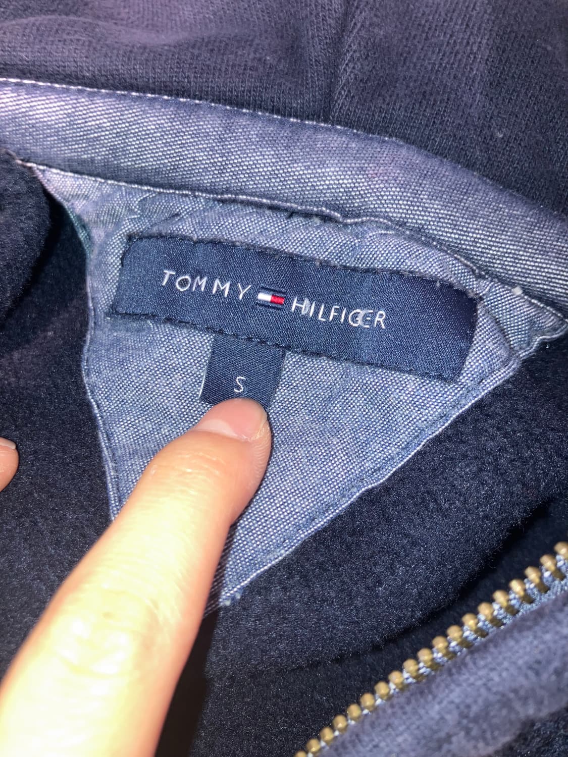 Tommy Hilfiger 엘보 패치 하프집업 후드 니트 상품이미지7