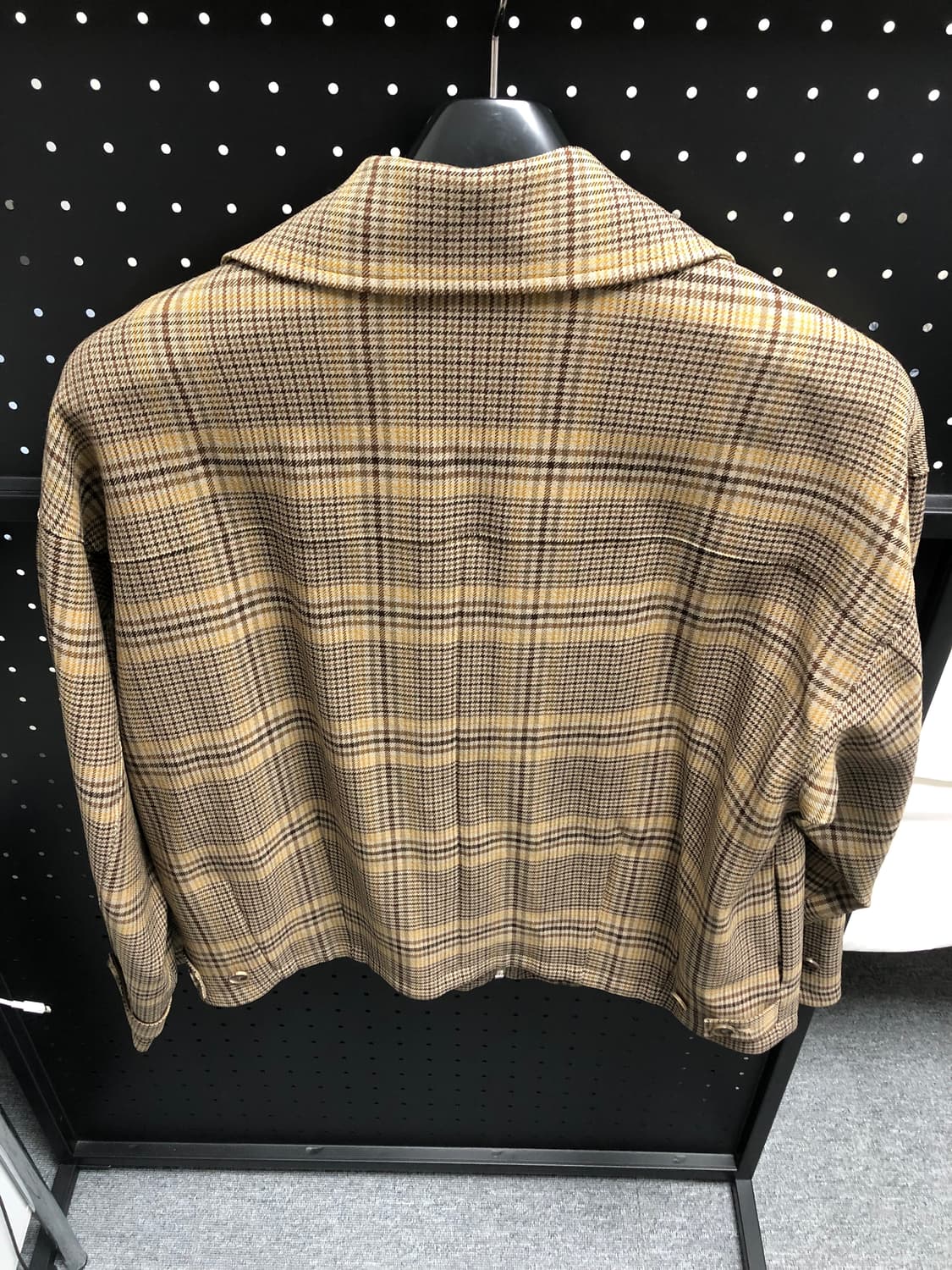 AURALEE WOOL SERGE CHECK ZIP UP BLOUSON 상품이미지2