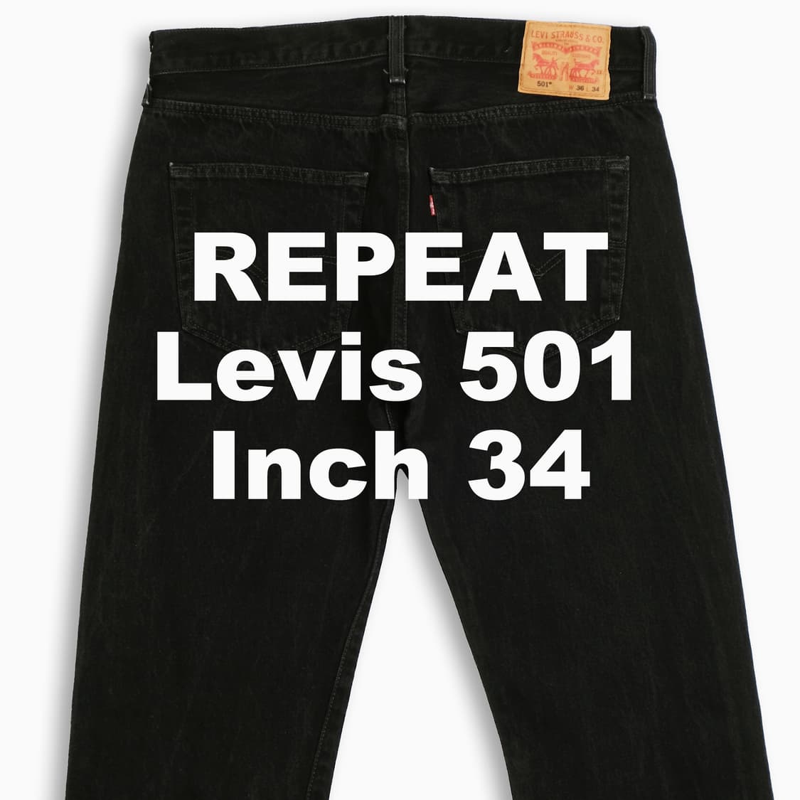 빈티지 리바이스 501 흑청 블랙진 34 인치 LV50136539 상품이미지1