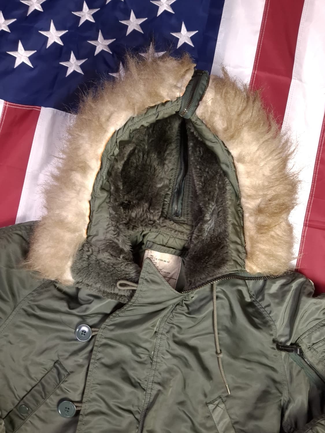 오리지날 80's 미공군 알파사 N-2B 항공자켓 상품이미지2