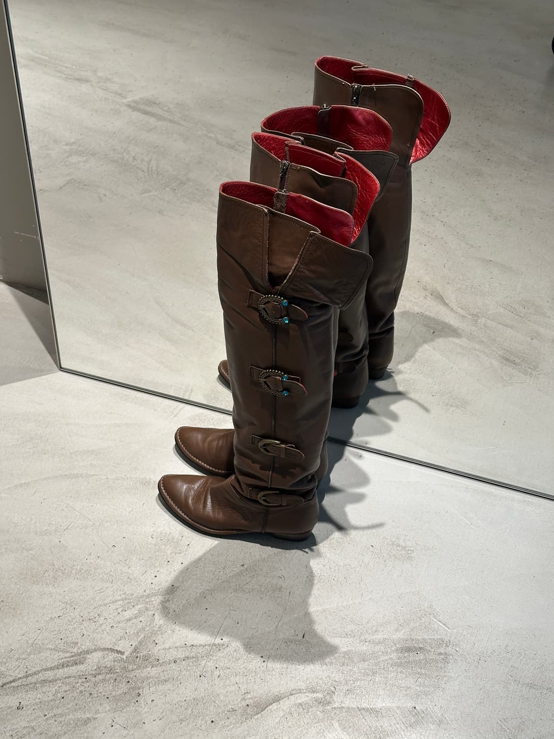 00s Anna sui  y2k vintage brown boots 상품이미지1