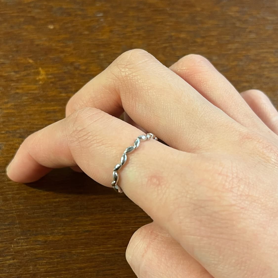 새상품 여성 신주 꽈배기2 반지  상품이미지5