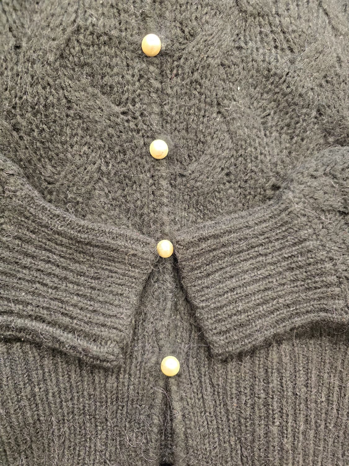 시엔느 캐롤라인 울 가디건 블랙 55~66 상품이미지6