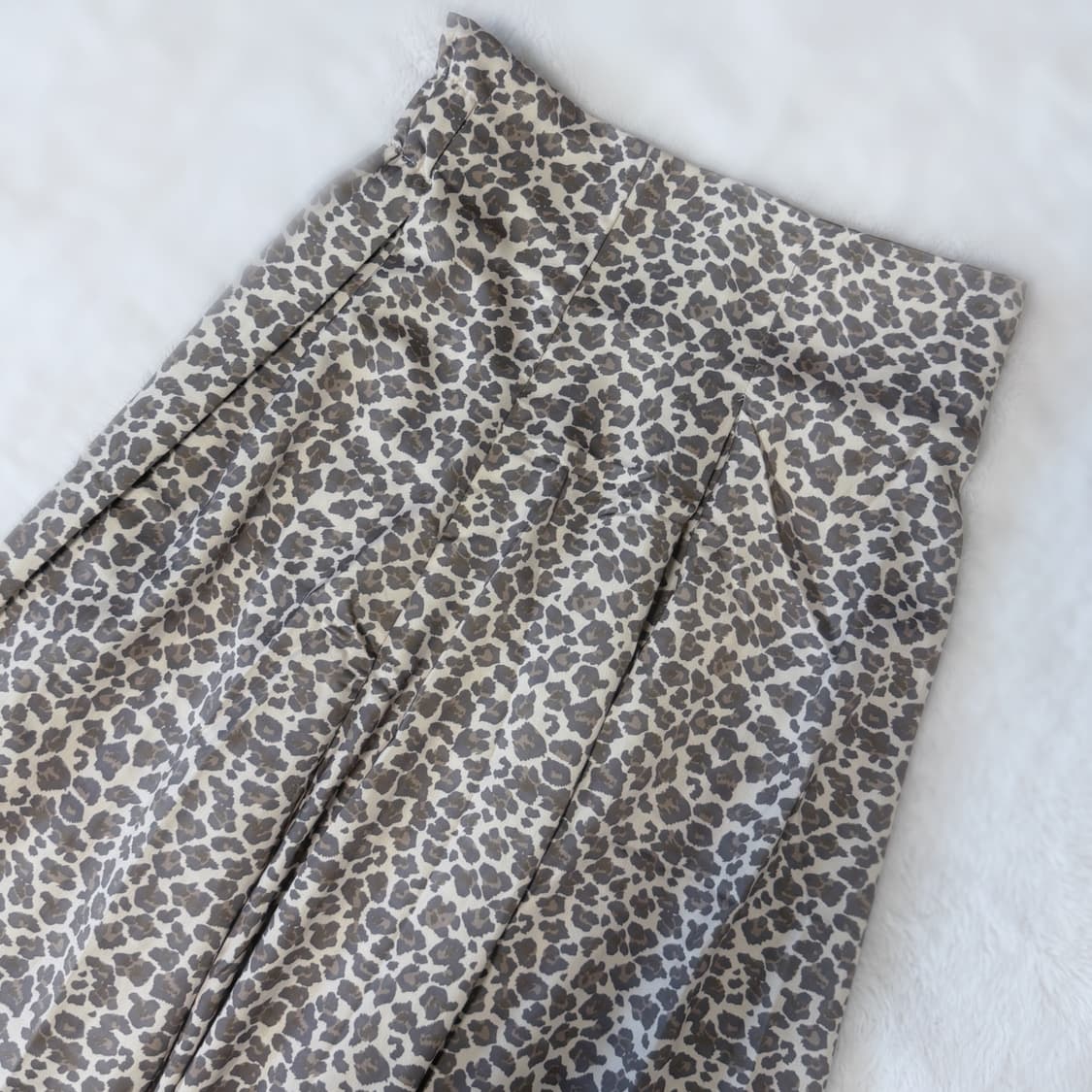 Mystic 히메갸루 오네갸루 핀턱 호피 롱스커트 ≽^•⩊•^≼ 상품이미지2