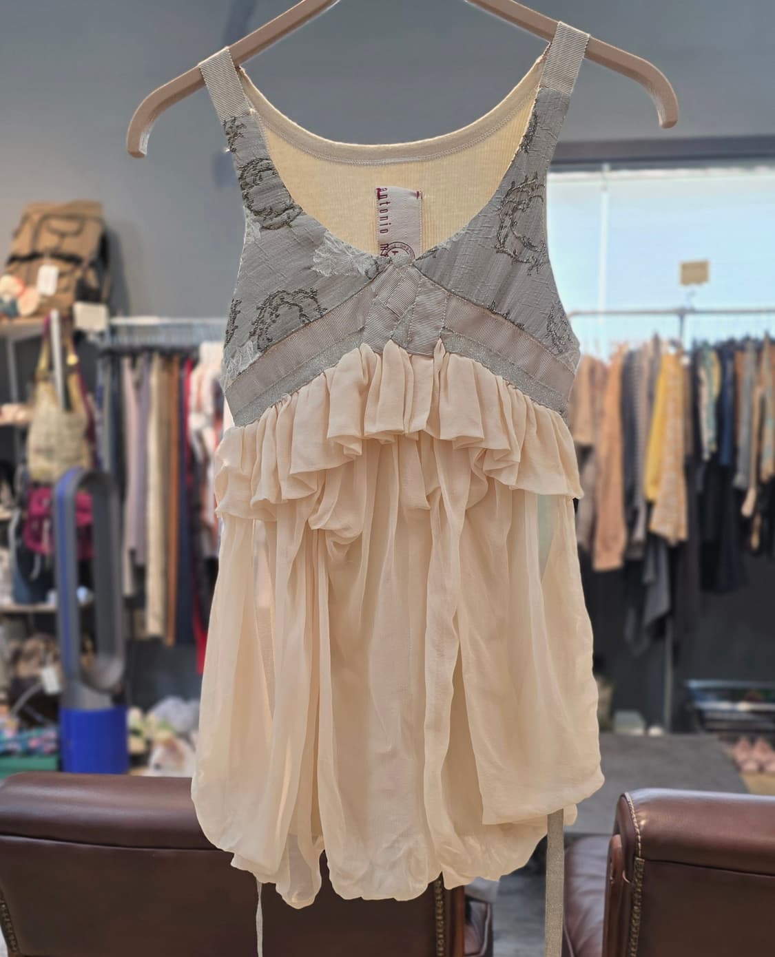 Italy/ Antonio Marras/ 하이엔드 실크  드레이프 탑 상품이미지1