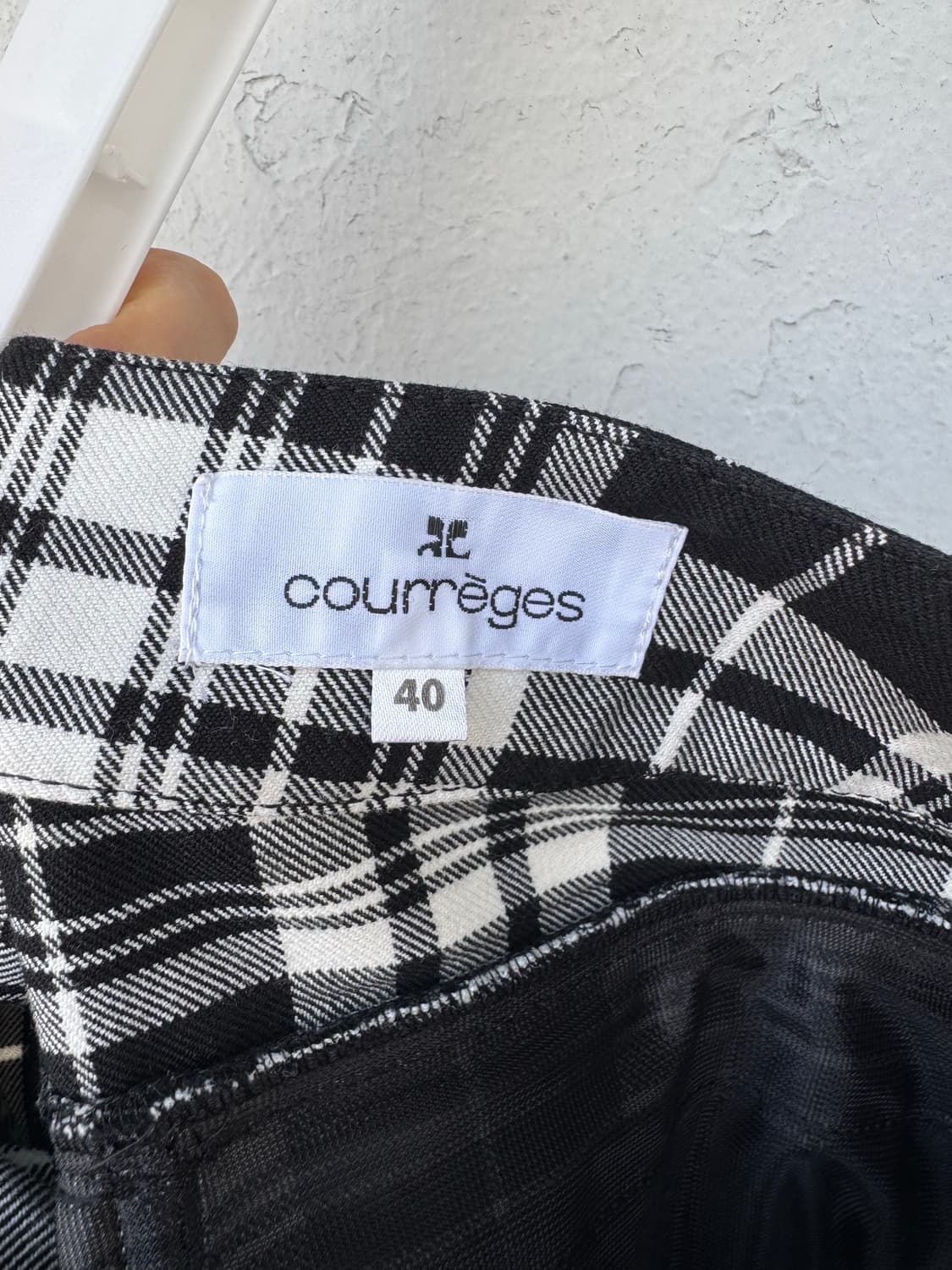 [Courrèges] 빈티지 꾸레쥬르 스포츠 푸투르 체크 팬츠 상품이미지4