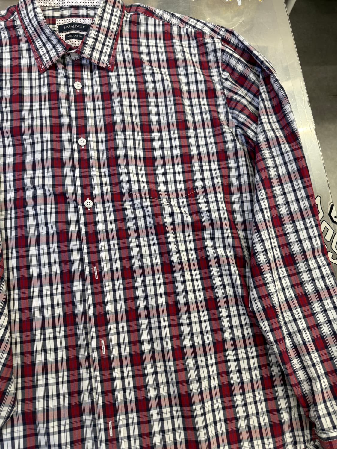 헤리켄트 체크패턴 셔츠 2XL 상품이미지4