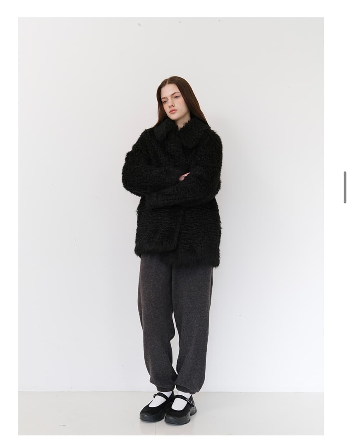 댄크디어 블랙 퍼자켓 상품이미지4