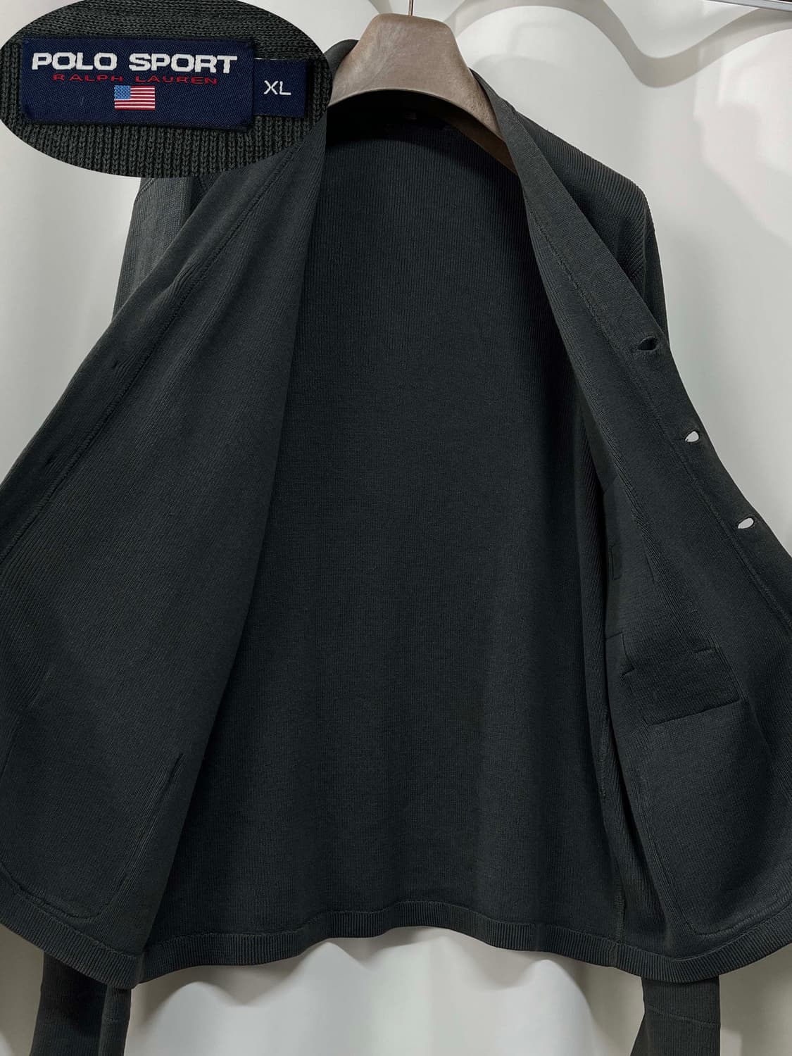 폴로 랄프로렌 레터맨 유니버시티 스웻 바시티 가디건 자켓 상품이미지3