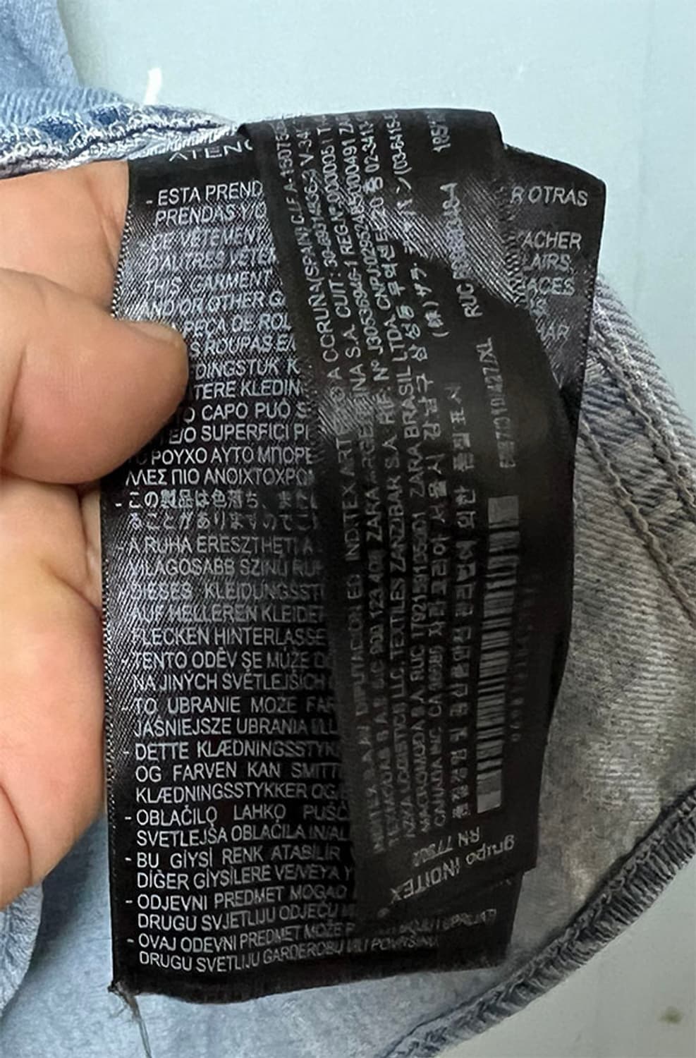 ZARA 자라 남자 데님셔츠 포켓 춘추 XL 105 상품이미지4