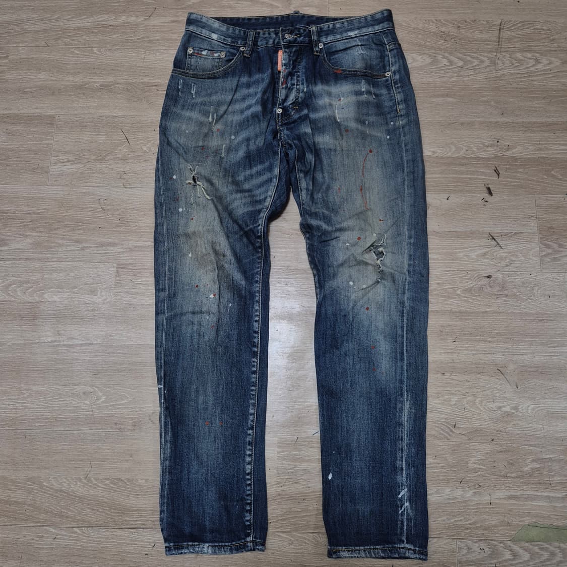 디스퀘어드2 데미지 워싱 데님 팬츠 청바지 (46) 상품이미지1