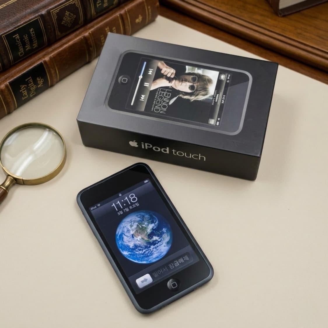 구성품 풀 iPod 아이팟 터치 1세대 16G 본체포장 비닐 풀박스 상품이미지1