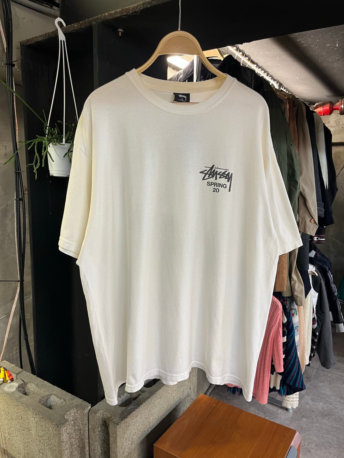 스투시 SPRING 20 부케 반팔티 화이트 XL #csz489 상품이미지2