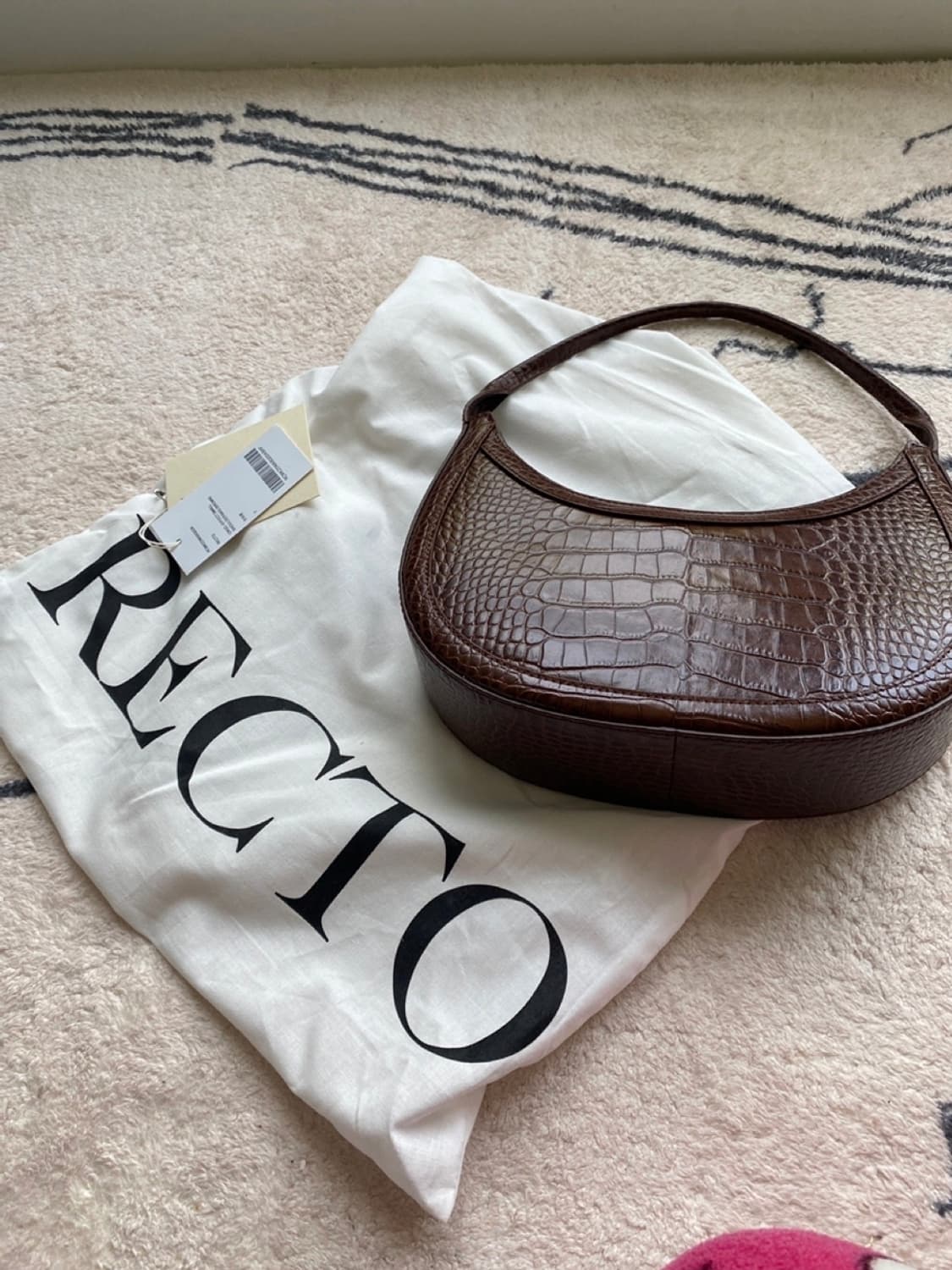 렉토 크로크이펙트 쇼울더백 브라운 새상품 상품이미지1