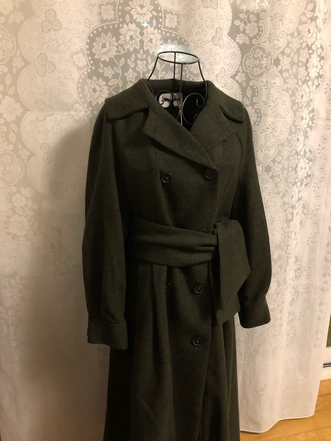 칼 라거펠트 다크 그린 펠트 코트 상품이미지1