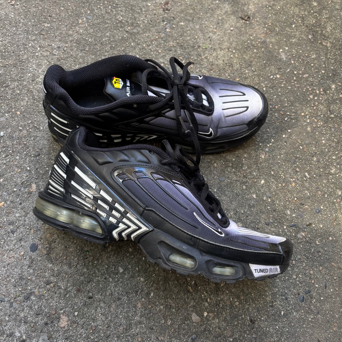 나이키 에어맥스 플러스 3 블랙화이트 275 상품이미지5