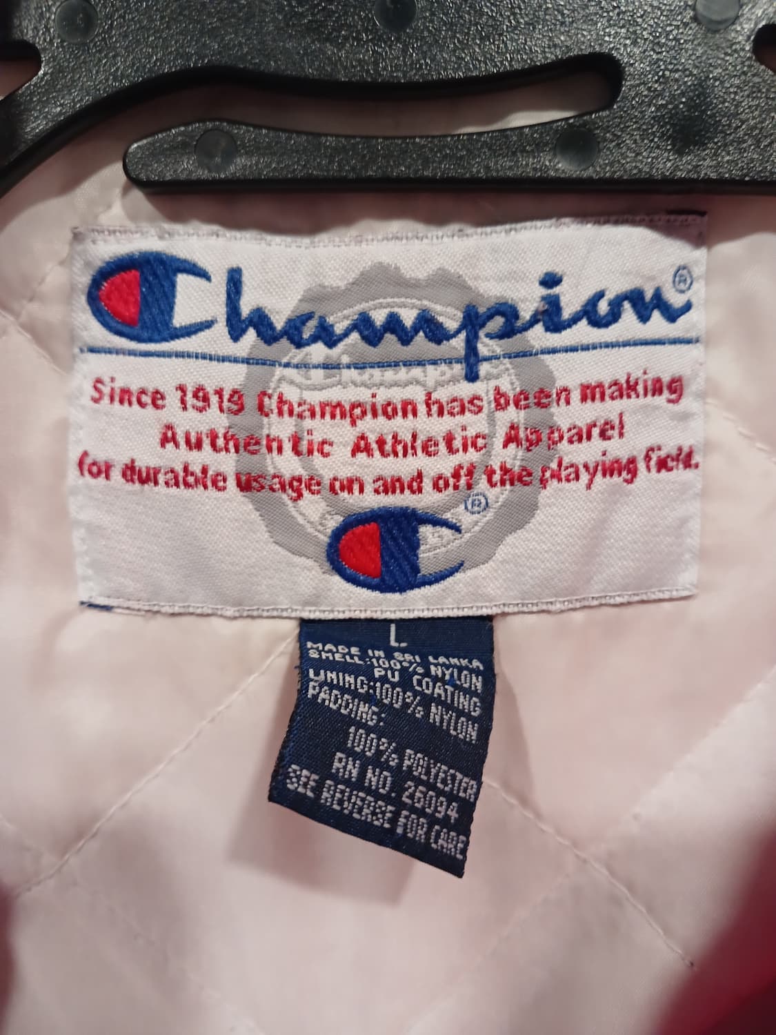 챔피온 올드스쿨 누빔 레드 코치자켓 상품이미지3