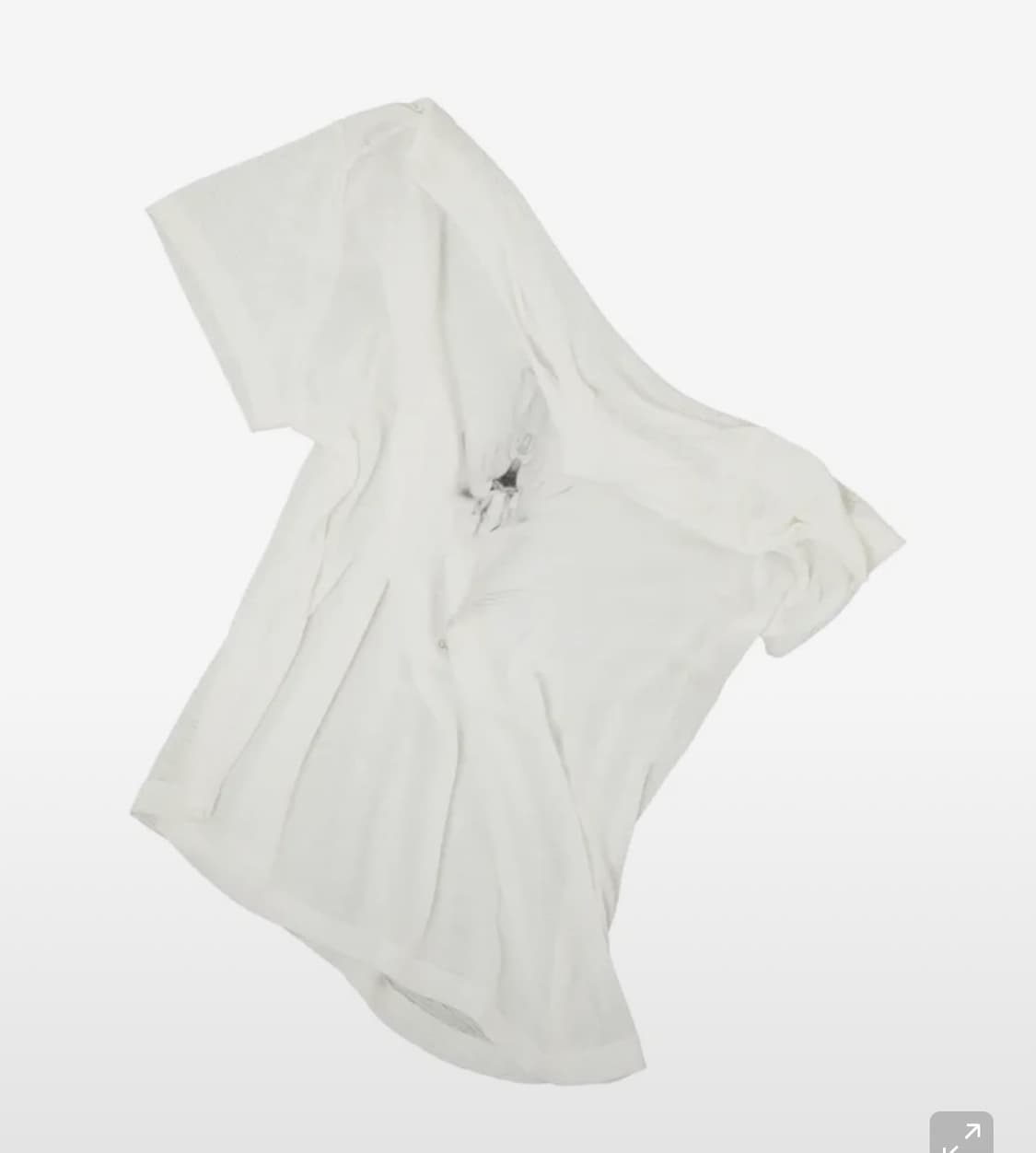오호스 Sheer Knit Half Top / Ivory 상품이미지2