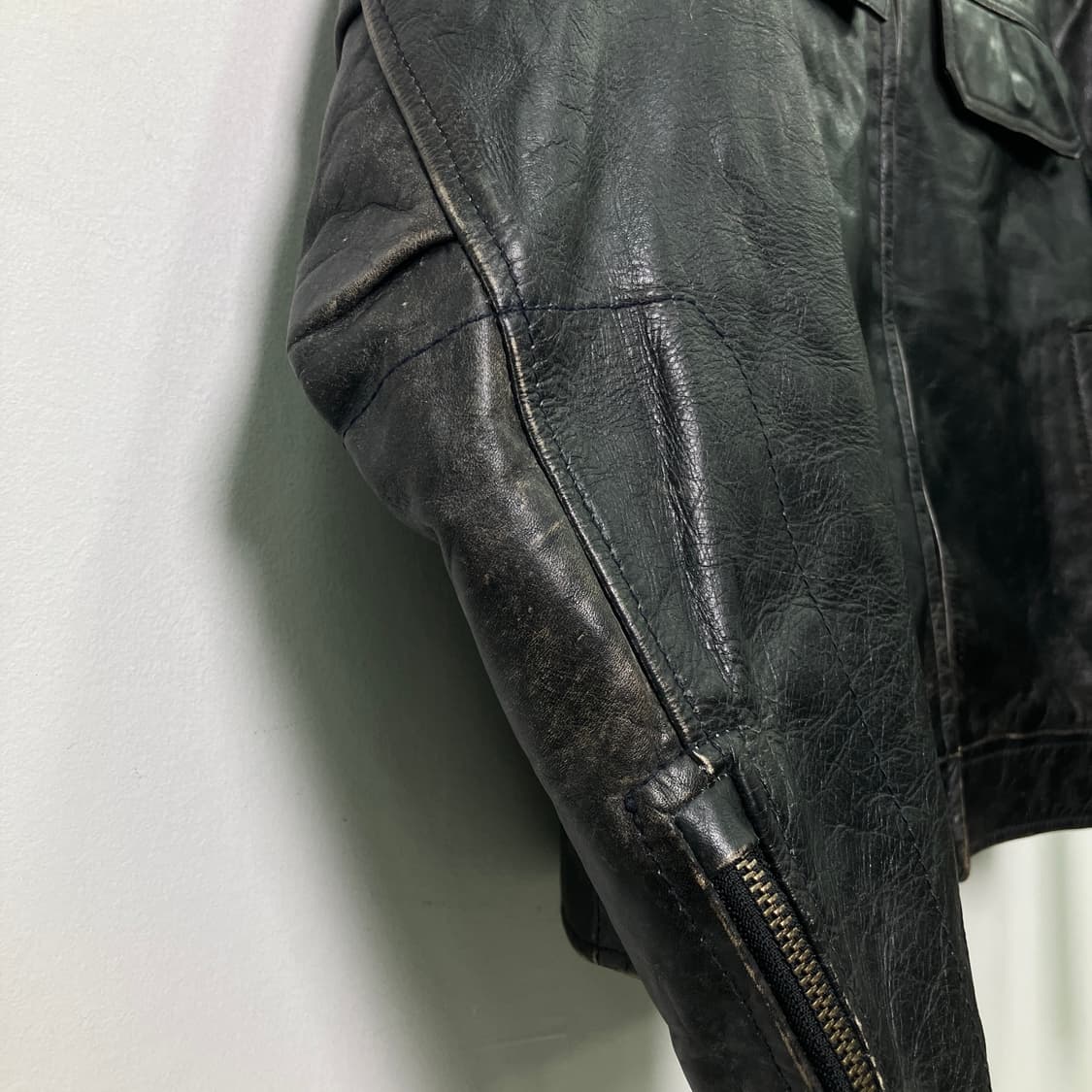90's 올드 갭 소가죽 자켓 XS 상품이미지8