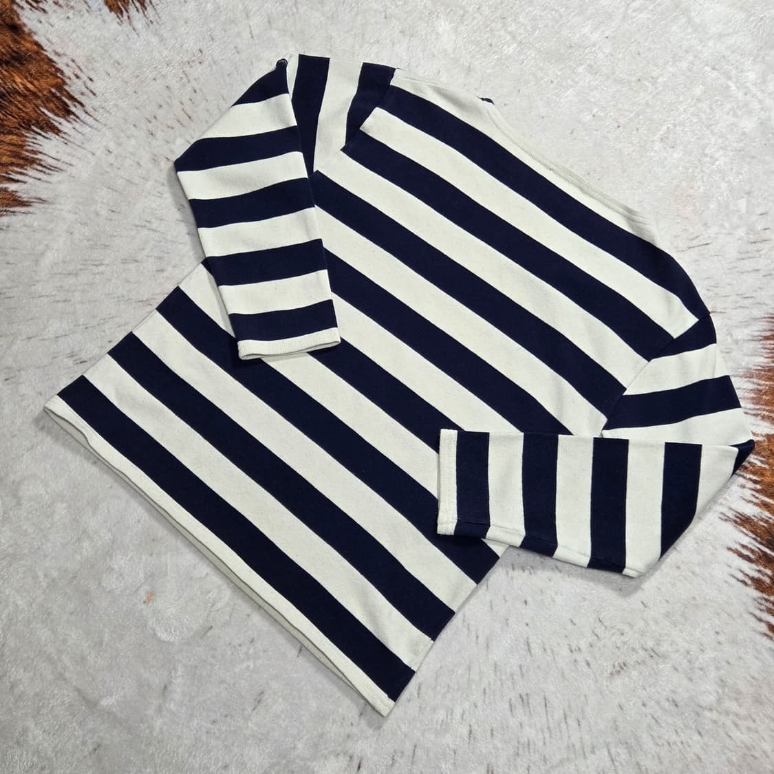 세인트 제임스 보트넥 스트라이프 8부 티셔츠 상품이미지4