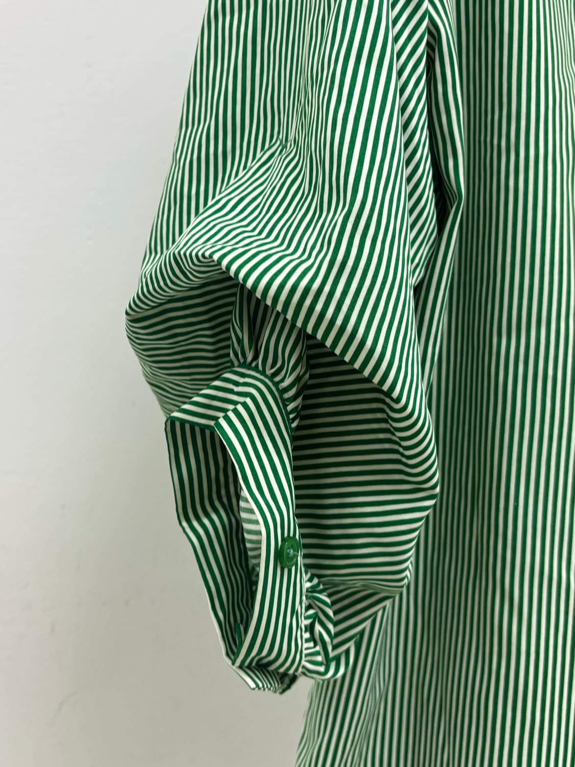 빈티지 그린 스트라이프 블라우스 상품이미지6
