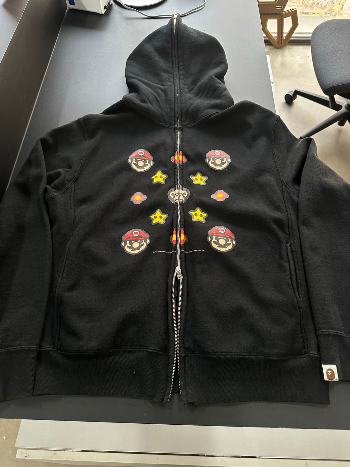 베이프 x 닌텐도 슈퍼마리오 2008 풀 후드집업 상품이미지6