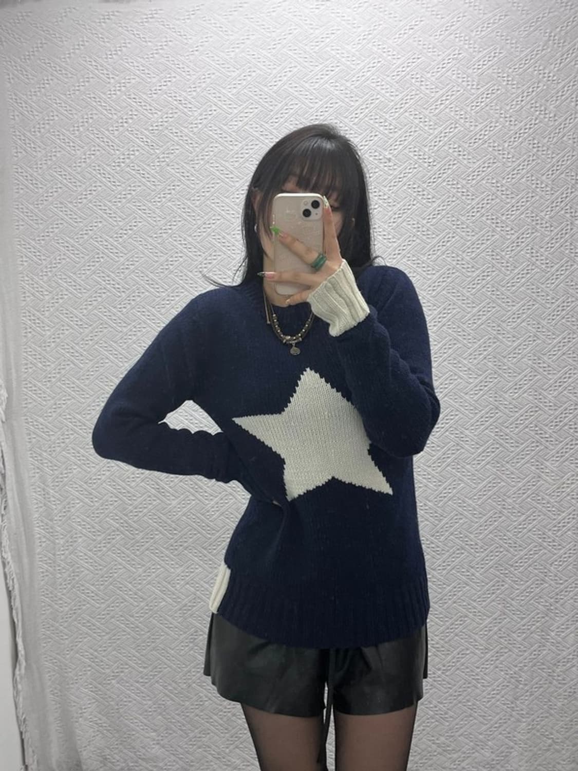 빔스 올드스쿨 레트로 캐주얼 펑크 뜨개 니트 90 C09008 상품이미지1