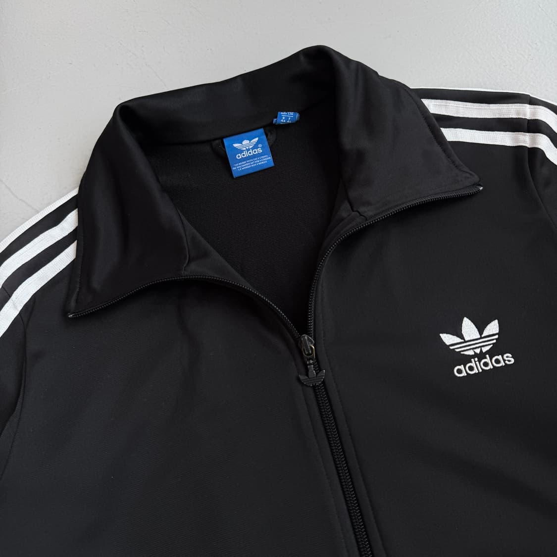 아디다스 빅로고 파이어버드 트랙탑 져지 블랙 상품이미지4