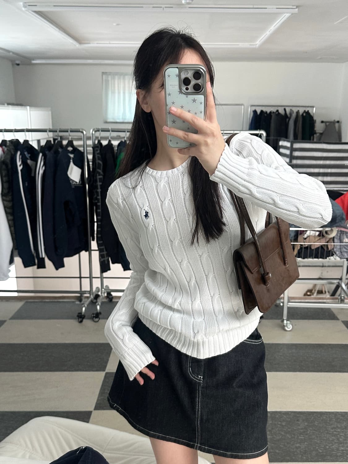 폴로 랄프로렌 화이트 케이블 니트  상품이미지2