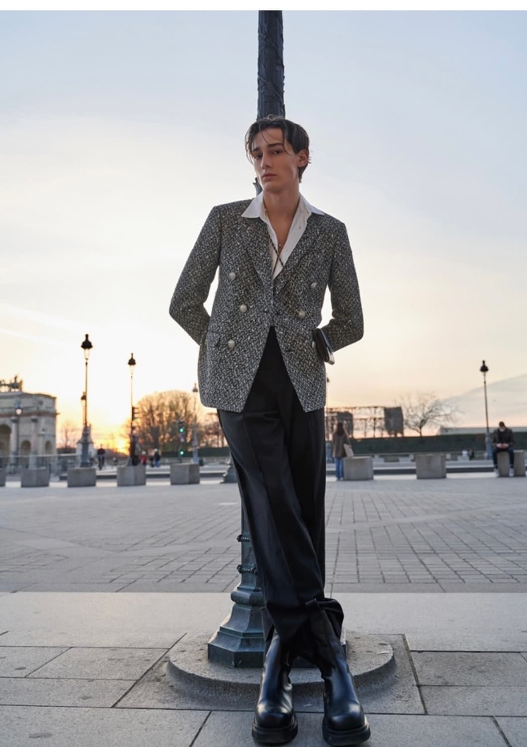 🥼남자 트위드 자켓 / 100사이즈 상품이미지3