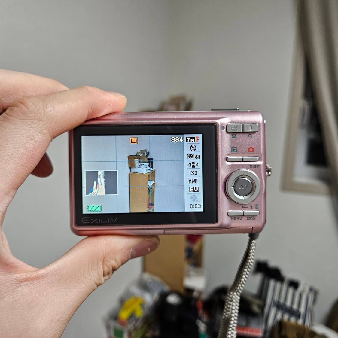 (상태 양호) 카시오 엑슬림 EX-Z77 핑크 디카 상품이미지4