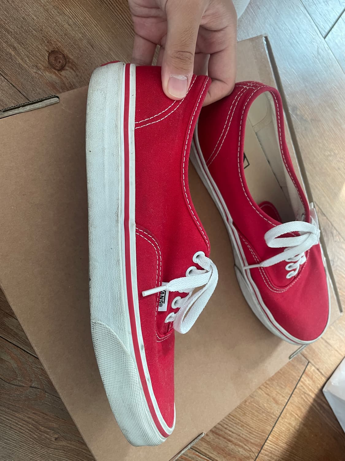 반스 어센틱 레드 275mm 상품이미지8