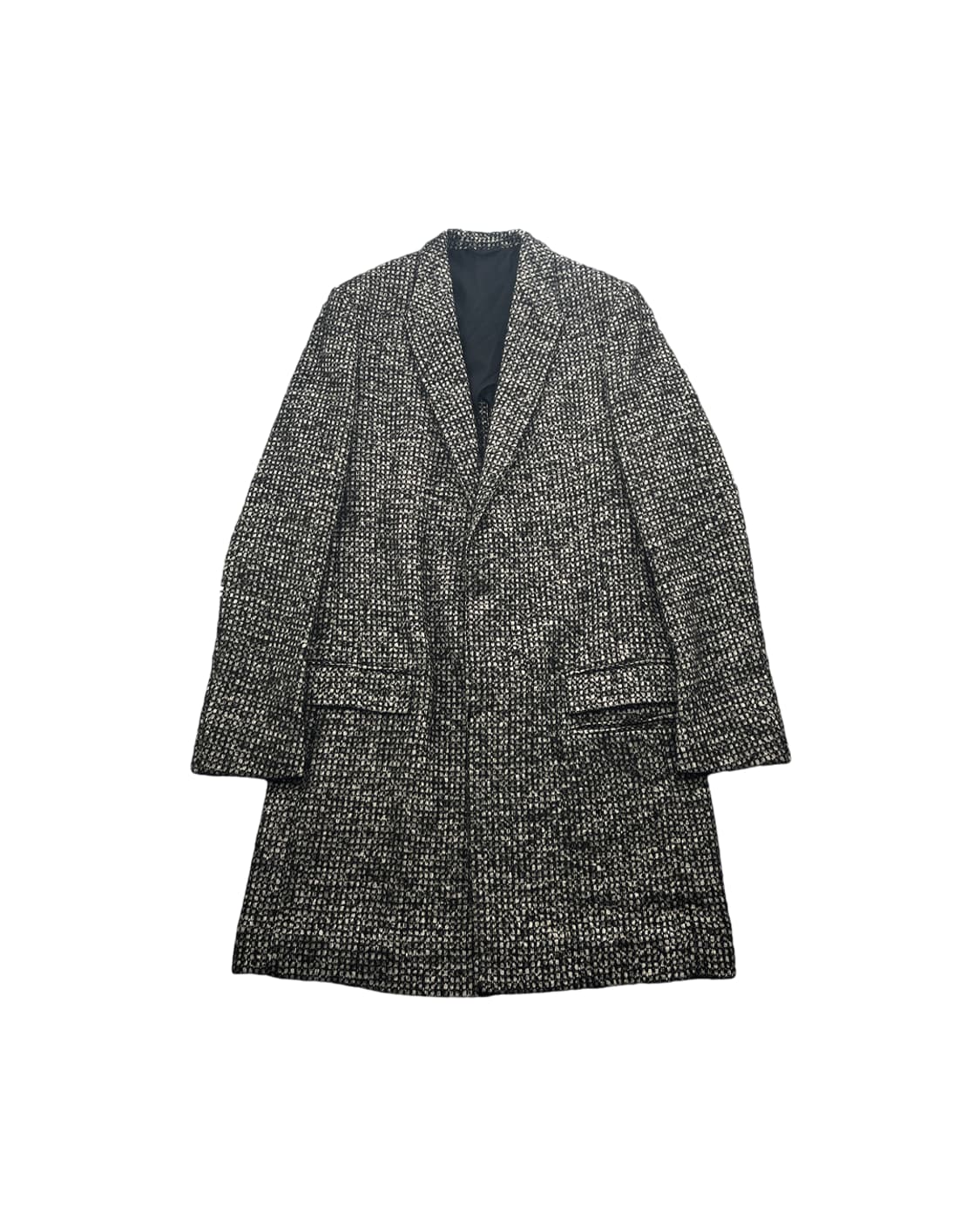 하이더 아커만 16AW 블랙 & 화이트 울 체크 코트 상품이미지3