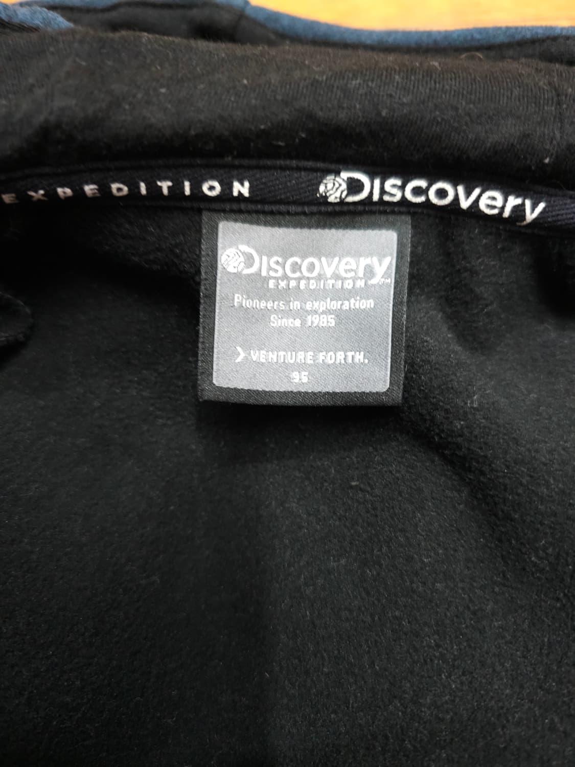 디스커버리 그레이/네이비 기모 후드집업 상품이미지7