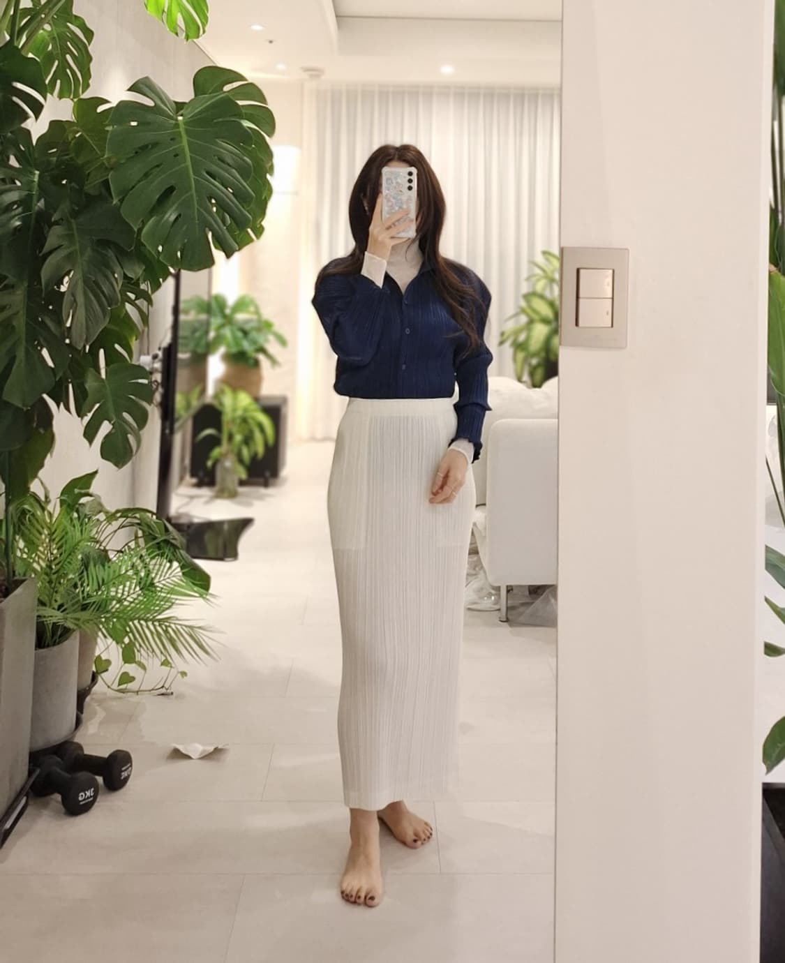 플리츠플리즈 24년 7월 시커보텀1 오프화이트 상품이미지8