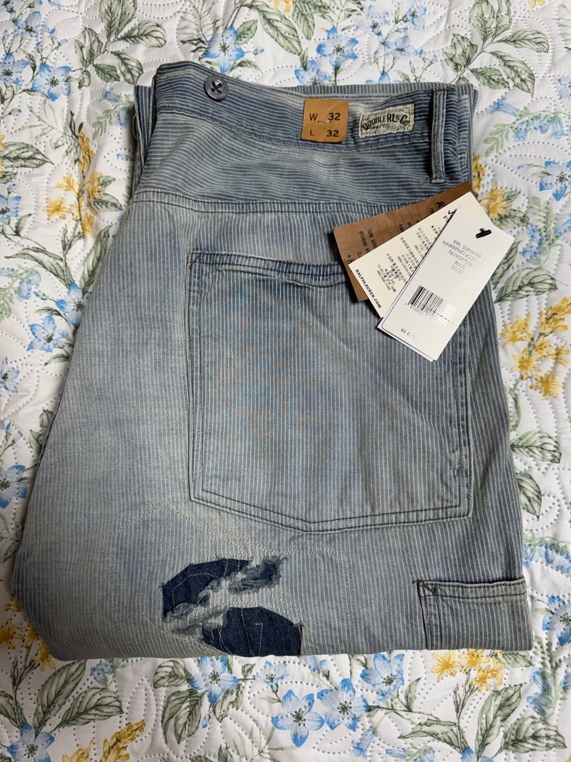 RRL 빈파포 패치워크팬츠 32/32 팝니다. 상품이미지1