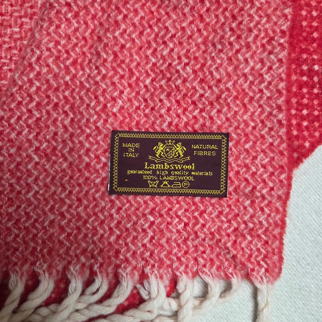 이태리 램스울 버드아이 체크 머플러 상품이미지3