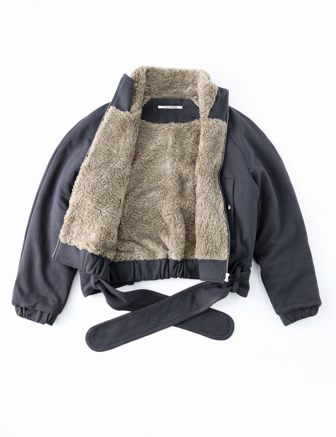 Belt zip jacket (midnight) 상품이미지2