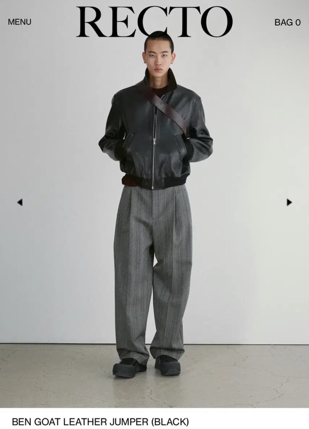 25fw 렉토 벤고트 레더 자켓 L 상품이미지2