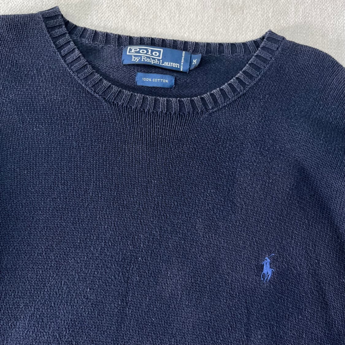 100 폴로랄프로렌 코튼 네이비 니트 상품이미지2