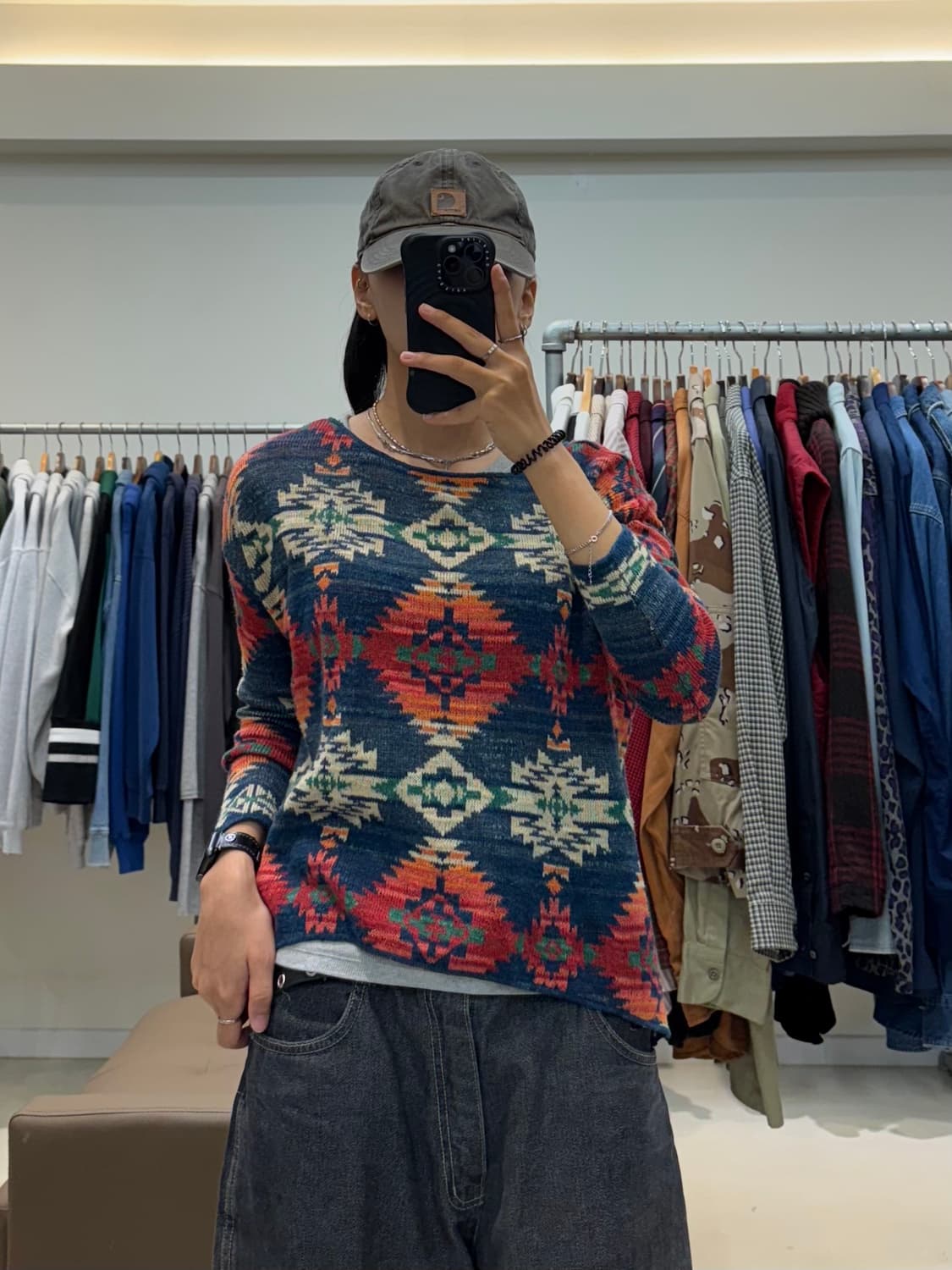 데님앤서플라이 바이 랄프로렌 네이티브 패턴 니트 상품이미지5