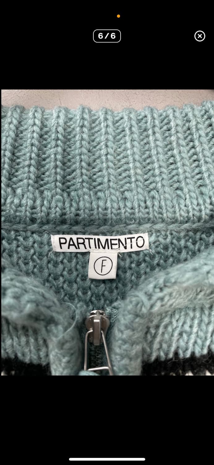 파르티멘토 스카이블루 코위찬 니트집업 A2769 상품이미지6